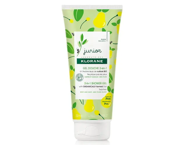 Gel de dus par si corp cu aroma de pere, Junior, 200ml, Klorane