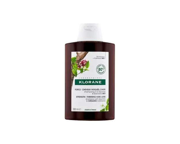 Sampon cu Chinina si Floare de colt BIO, 200ml, Klorane