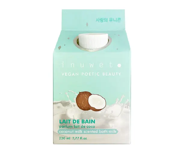 Lapte de baie cu parfum de cocos, 230ml, Inuwet
