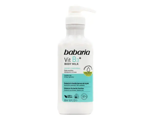 Lapte de corp cu vitamina B3, 500 ml, Babaria