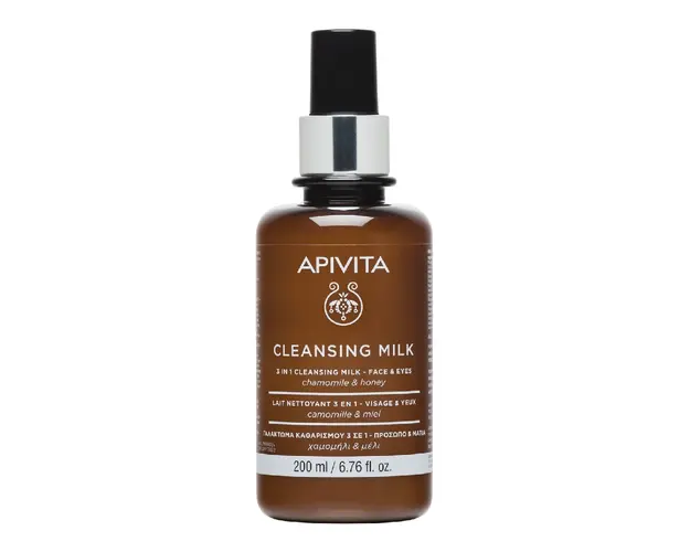 Lapte demachiant 3 in 1, 200 ml, Apivita