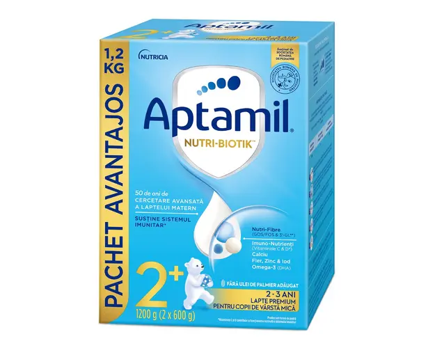 Lapte praf Nutri Biotik 2+, 2-3 ani, 1200 g, Aptamil