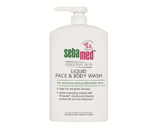 Lichid dermatologic de curatare fata si corp, 1000 ml, Sebamed