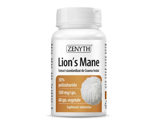 Lion's Mane, 60 capsule, 500mg, Zenyth