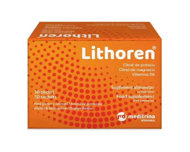 Lithoren, 30 plicuri, Meditrina Pharmaceuticals
