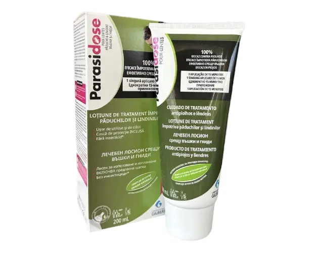 Lotiune tratament paduchi si lindini Parasidose Expres, 200 ml, Gilbert