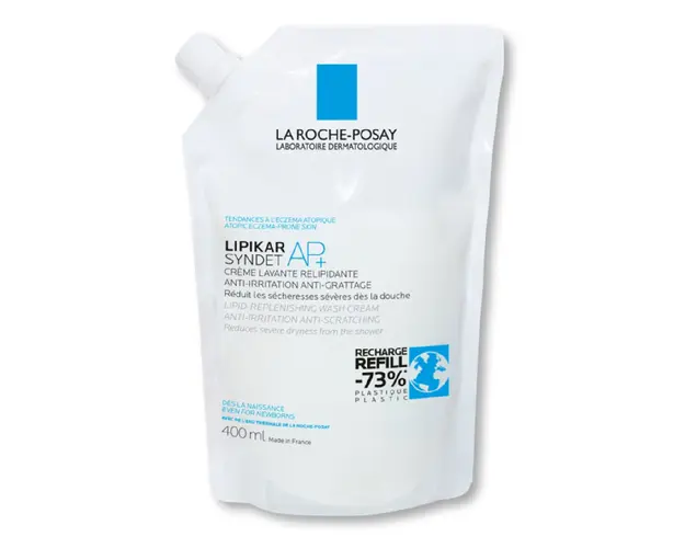 Rezerva eco Crema de spalare anti-iritatii pentru piele sensibila Lipikar Syndet AP+, 400 ml, La Roche-Posay