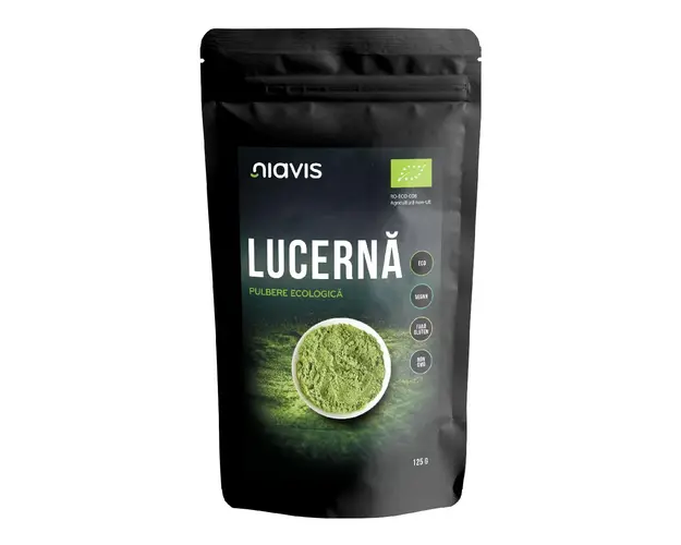 Lucerna Alfalfa pulbere ecologica, 125 g, Niavis