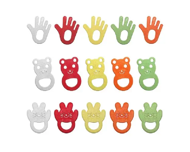 Mamajoo Jucarie moale dentitie, modele si culori asortate 3m+, 1 bucata, Mamajoo