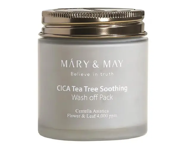 Masca tip wash-off cu extract de centella asiatica si arbore de ceai, 125g, Mary and May