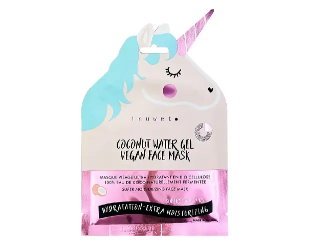 Masca fata hidratanta Coconut Water Gel, Unicorn, 30 ml, Inuwet