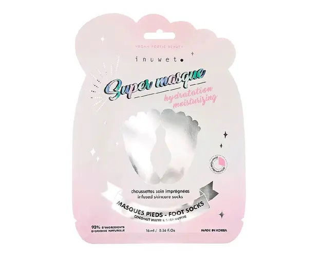 Masca hidratanta tip sosete pentru talpi uscate si crapate, 16 ml, Inuwet