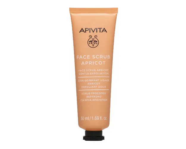 Masca pentru exfoliere delicata cu extarct de caise, 50 ml, Apivita
