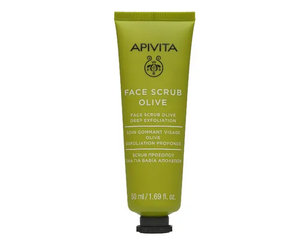 Masca pentru exfoliere profunda cu extract de masline, 50 ml, Apivita