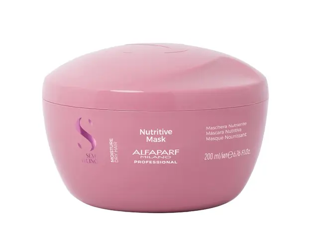 Masca pentru hidratare fara sulfati Semi di Lino Moisture Nutritive Mask, 200 ml, Alfaparf 