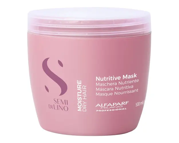 Masca pentru hidratare fara sulfati Semi di Lino Moisture Nutritive Mask, 500 ml, Alfaparf 