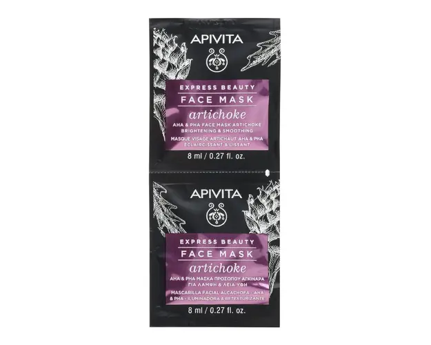Masca pentru ten tern si patat cu extract de anghinare Express, 2*8 ml, Apivita