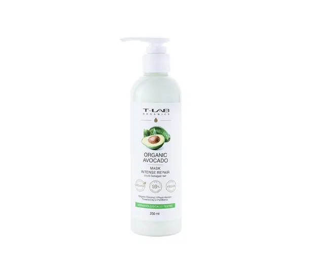 Masca reparare intensa Organic Avocado, 250ml, T-LAB Professional