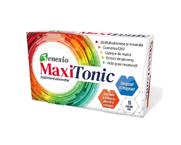 MaxiTonic, 15 capsule moi, Benesio