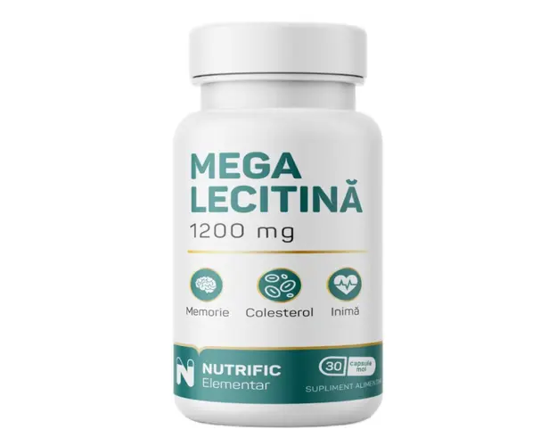 Mega lecitina 1200mg, 30 capsule moi, Nutrific