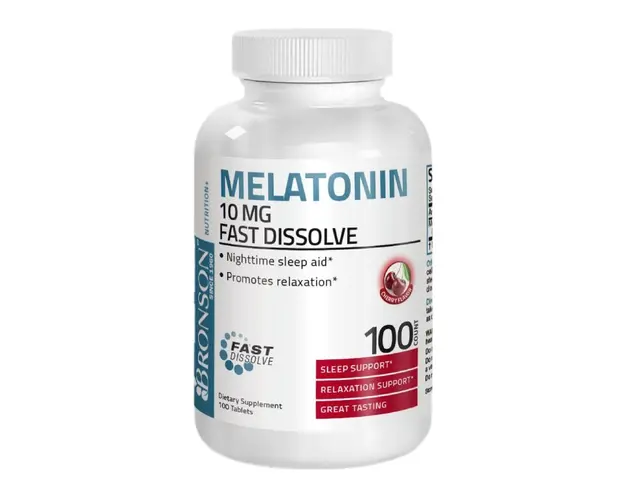 Melatonina 10 mg Cherry flavour, 100 tablete, Bronson Laboratories