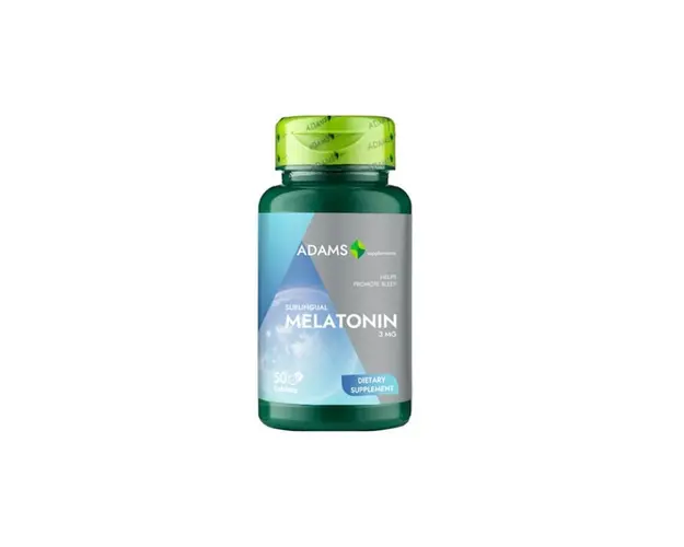 Melatonina sublingual, 50 tablete, Adams