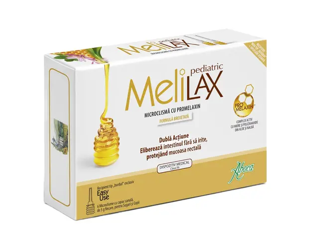 MeliLax microclisme cu propolis Pediatric, 6 bucati, Aboca