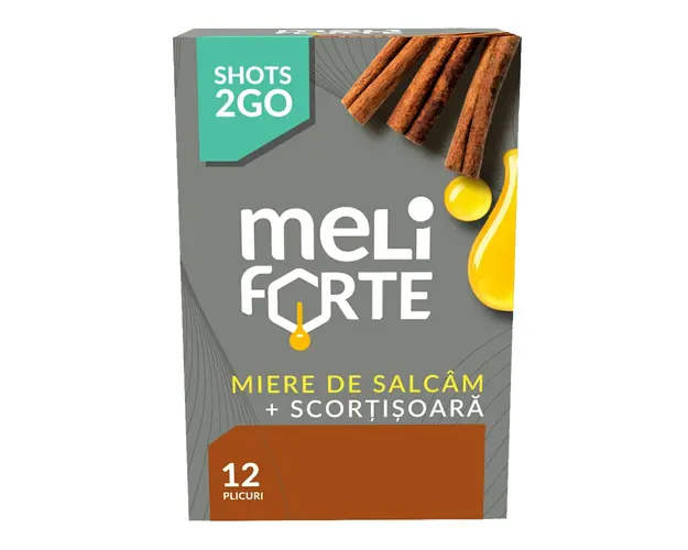 Miere de Salcam cu Scortisoara, 12 plicuri, Meliforte