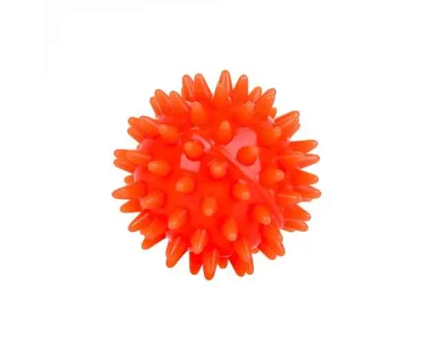 Minge tip arici 2 in 1 Sanity, pentru reabilitare si masaj, 5.5 cm, Portocaliu
