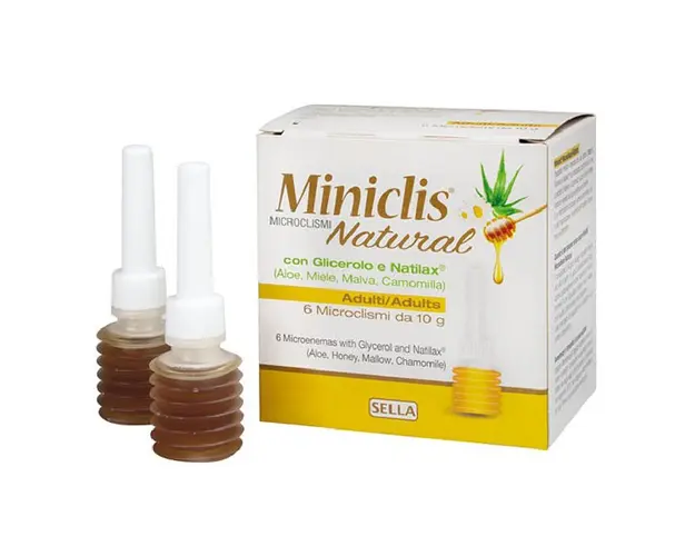 Miniclis natural microclisme adulti, 6 bucati*10g, Sella Farmaceutici