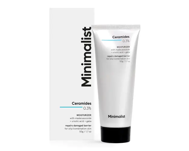 Crema gel cu 0.3% Ceramide si Madecassoide, 50g, Minimalist 