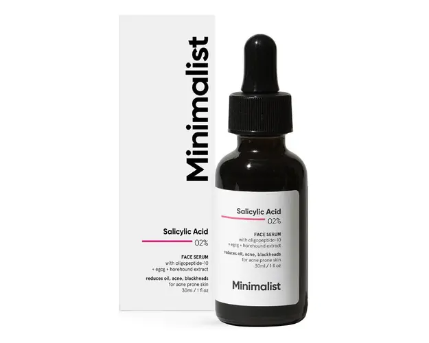 Ser 02% acid salicilic pentru fata, 30ml, Minimalist 