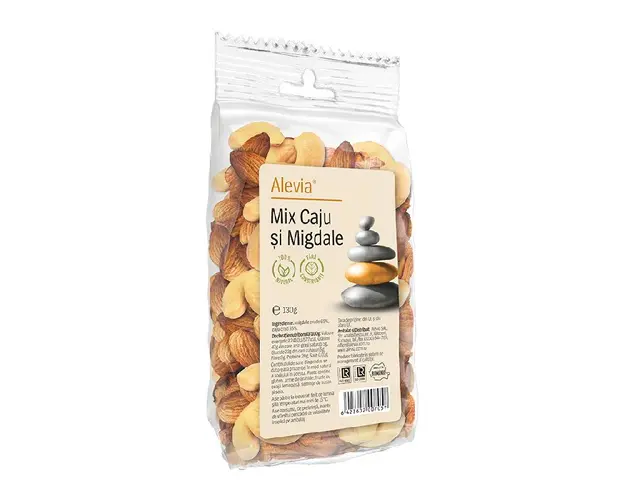Mix caju si migdale, 130 g, Alevia