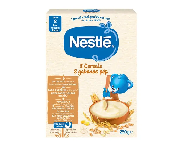 8 Cereale, +8 luni, 250 g, Nestle