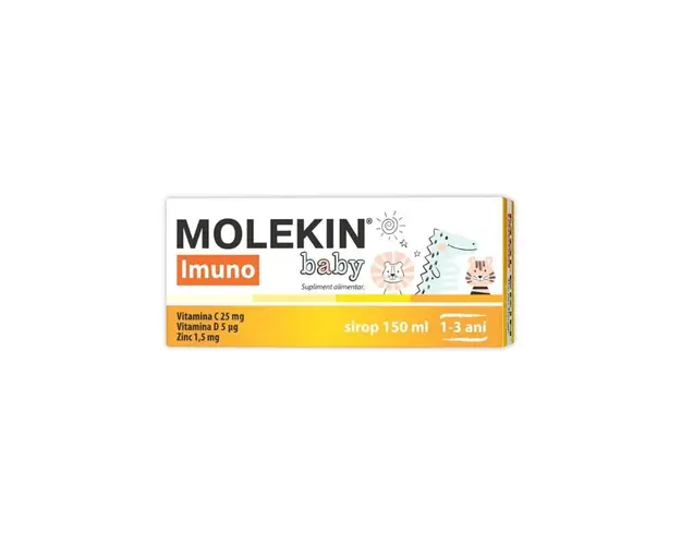 Sirop Molekin Imuno Baby 1-3 ani, 150 ml, Zdrovit