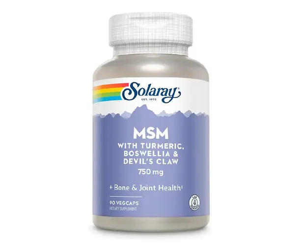 MSM Solaray, 750 mg, 90 capsule vegetale, Secom