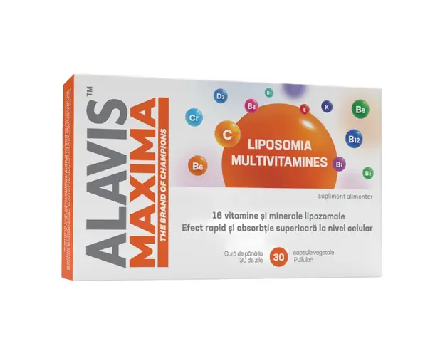 Multivitamine Liposomia, 30 capsule vegetale, Alavis Maxima