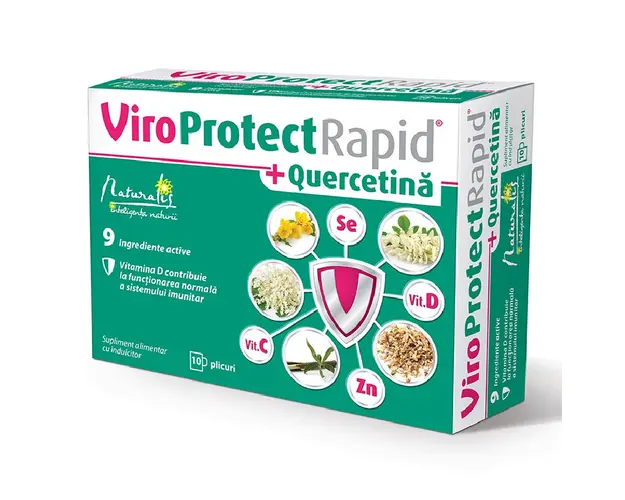ViroProtect Rapid Quercetina, 10 plicuri, Naturalis 