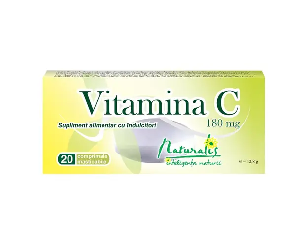 Naturalis Vitamina C 180mg, 20 comprimate