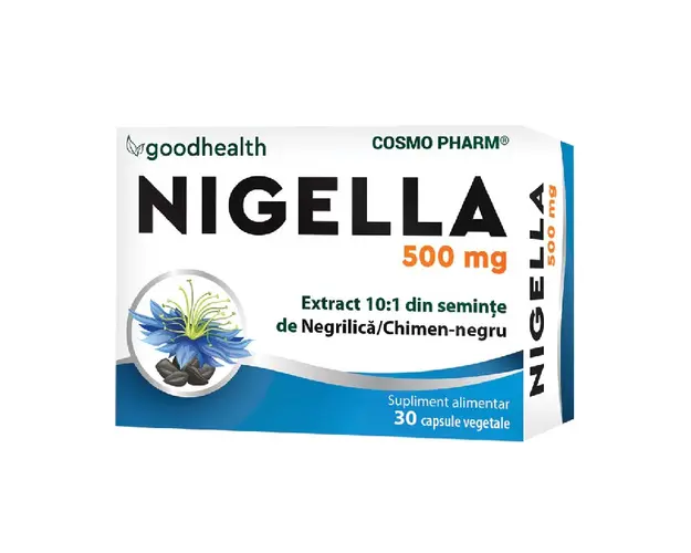 Nigella Sativa 600mg, 30 capsule, Cosmo Pharm