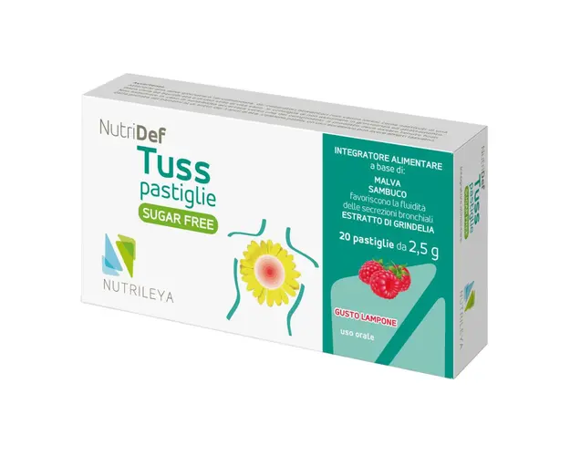 Nutridef Tuss zmeura fara zahar, 20 pastile, Nutrileya