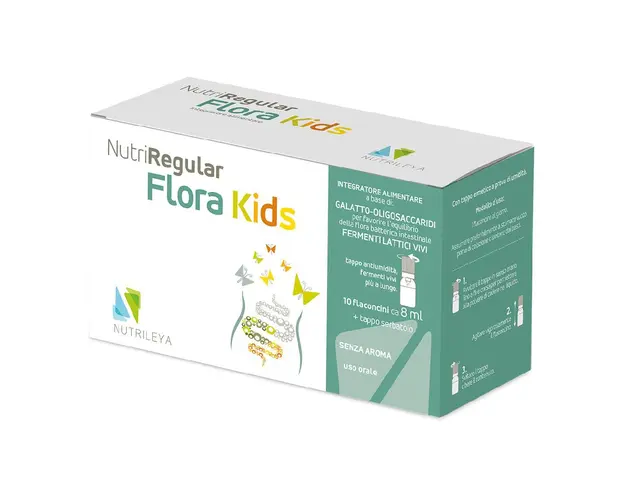 Nutriregular flora kids, 10 flacoane*10ml, Nutrileya