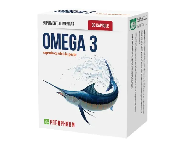 Omega 3 cu ulei de peste, 30 capsule, Parapharm