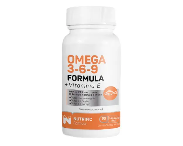 Omega 3 6 9 formula, 60 capsule moi, Nutrific