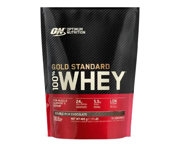 Proteine din zer, pudra proteica, ON 100% Whey Gold Standard, ciocolata, 465g, Optimum Nutrition