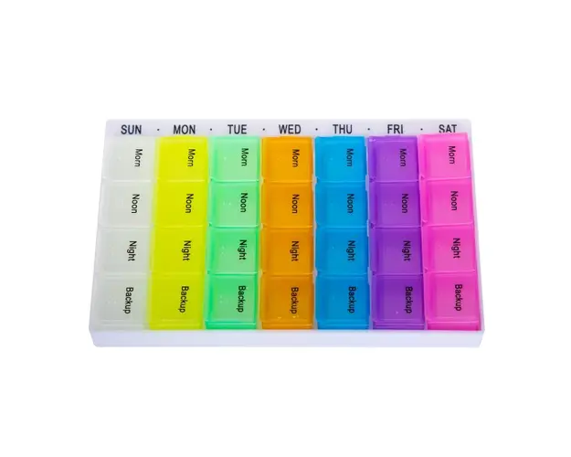 Organizator saptamanal pentru medicamente cu separator, Narcis