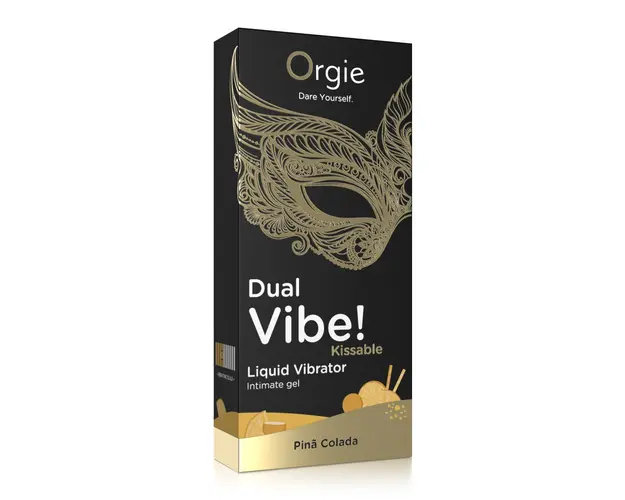 Gel intim vibrator, Dual Vibe, Pina Colada, 15 ml, Orgie 