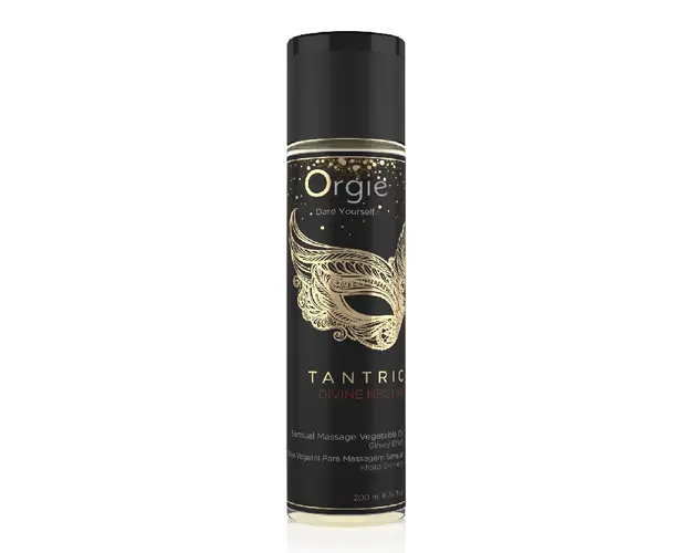Ulei vegetal pentru masaj senzual Tantric Divine Nectar, 200 ml, Orgie 
