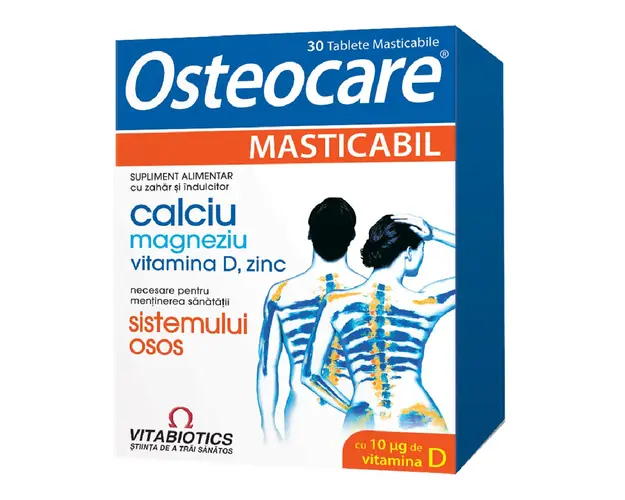 Osteocare masticabil, 30 comprimate, Vitiabiotics