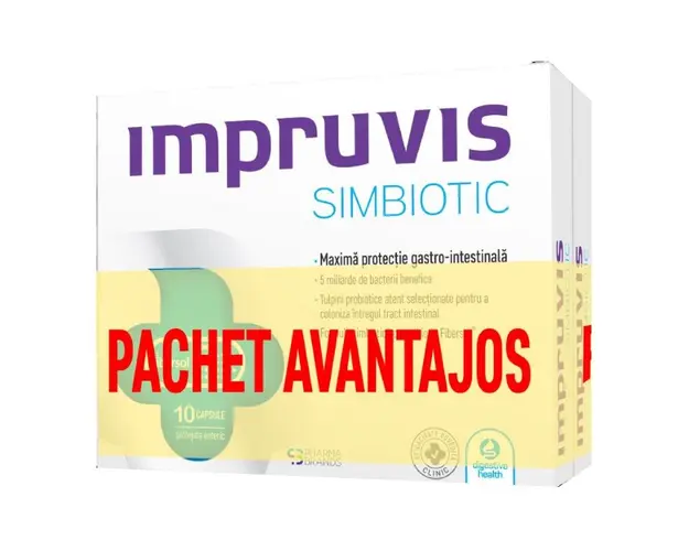 Pachet Probiotice Simbiotic, 20 capsule, Impruvis